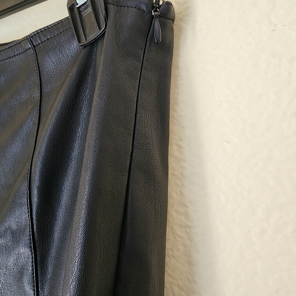 Free People We The Free Black Spitfire Faux Leather Pants, Size 30 - Picture 4 of 10